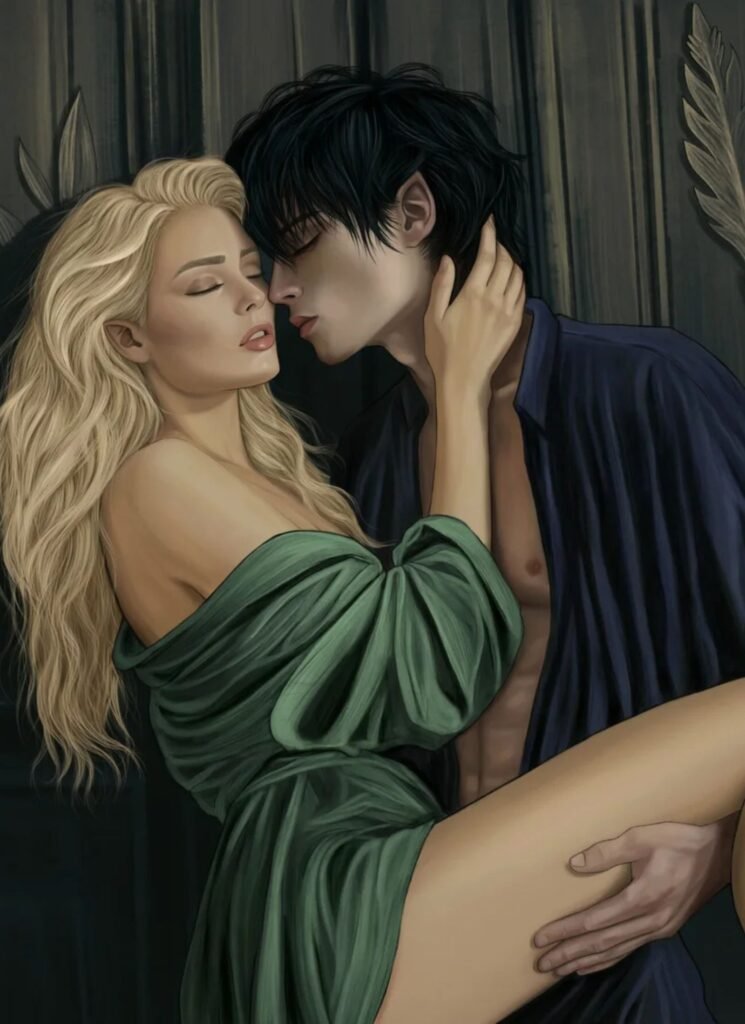 fae couple embracing